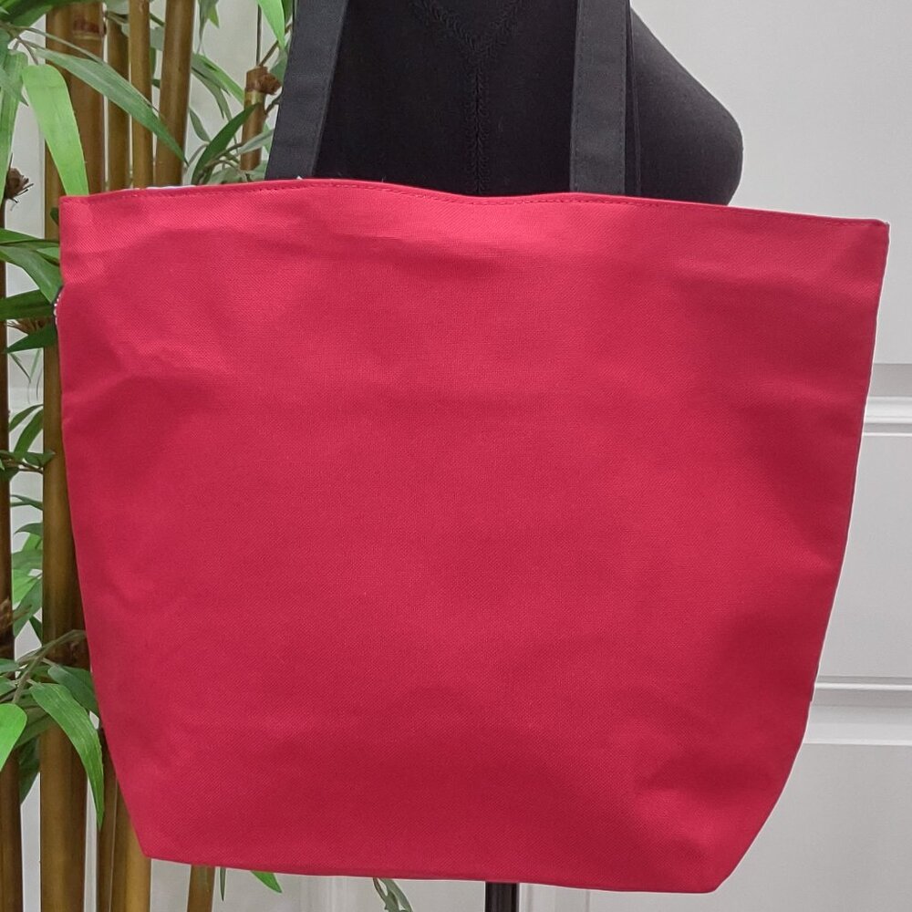 Lancôme Paris Cannes Cote D' Azur Red Tote Bag - Picture 4 of 7